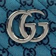 GUCCI Marmont Multicolor Matelasse Blue GG Canvas CrossBody - Teal Fashion