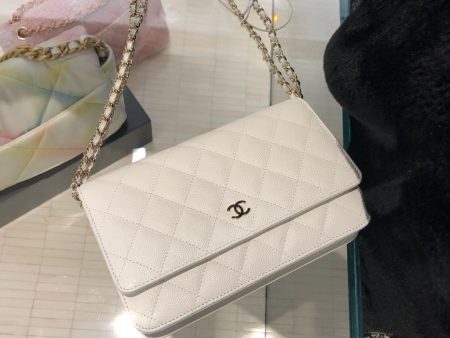 Chanel Wallet On Chain WOC GHW (White) Fashion