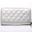 Chanel CC Quilted Zip Around Wallet Discount