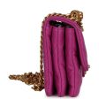 Chanel Small Crush Flap Bag Purple Shiny Aged Calfskin Brushed Gold Hardware on Sale