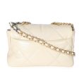 Chanel 21P Beige Goatskin Medium Chanel 19 Flap Bag Discount