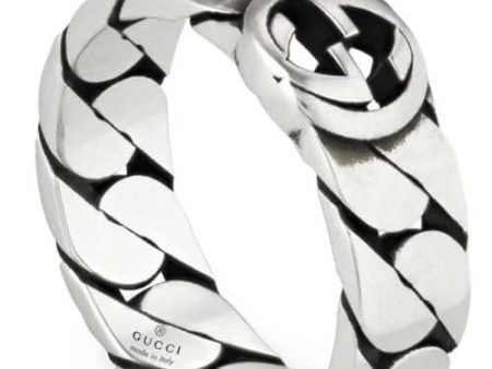 GUCCI Interlocking G Silver Ring YBC661513001 Online now