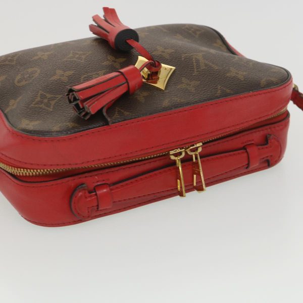 LOUIS VUITTON Monogram Saintonge Shoulder Bag Red M43556 38215 Online Hot Sale