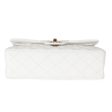 Chanel 23C White Caviar Small Classic Double Flap Bag on Sale