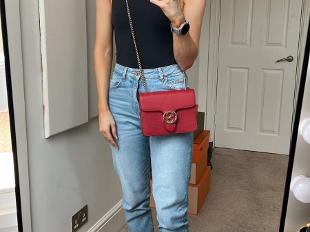 Gucci Interlocking GG Red Small Shoulder Bag Online