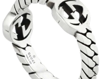 GUCCI Interlocking G Silver Ring YBC661523001 Fashion