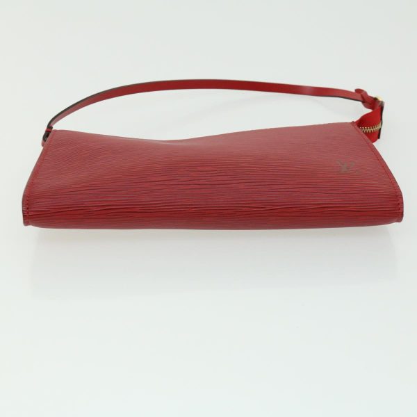 LOUIS VUITTON Epi Pochette Accessoires Pouch Red M95804 kk098A on Sale