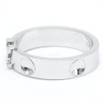 LOUIS VUITTON Berg Amplant Q9K98D White Gold [18K] Fashion No Stone Band Ring Silver For Discount