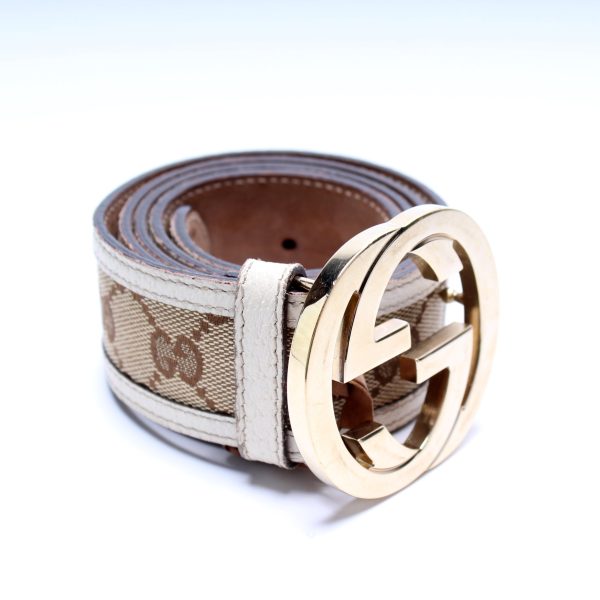 Gucci Interlocking Gucci Canvas Belt Size 85 34 Supply