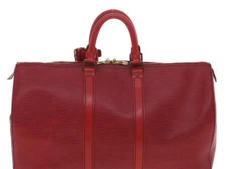 LOUIS VUITTON Epi Keepall 45 Boston Bag Red M42977 S164 Online now