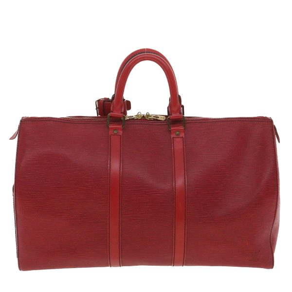 LOUIS VUITTON Epi Keepall 45 Boston Bag Red M42977 S164 Online now