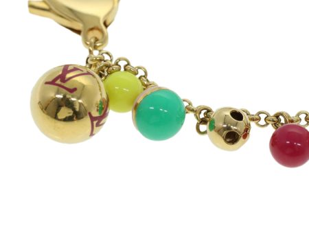 LOUIS VUITTON Porte Cles Chaine Grelots Key Holder Multicolor M62226 Auth am3584 Fashion