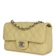 Chanel Mini Rectangular Flap Yellow Caviar Silver Hardware Fashion