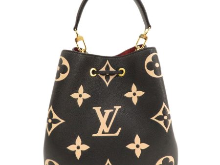 LOUIS VUITTON M45497 Neonoe MM Bicolor Black Beige Shoulder Bag Empreinte Women s For Discount