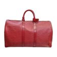 LOUIS VUITTON Epi Keepall 45 Boston Bag Ladies M42977 Castilian Red Discount