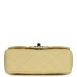 Chanel Mini Rectangular Flap Yellow Caviar Silver Hardware Fashion