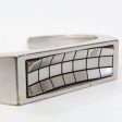 LOUIS VUITTON Damier Stainless Steel Bangle Silver Hot on Sale