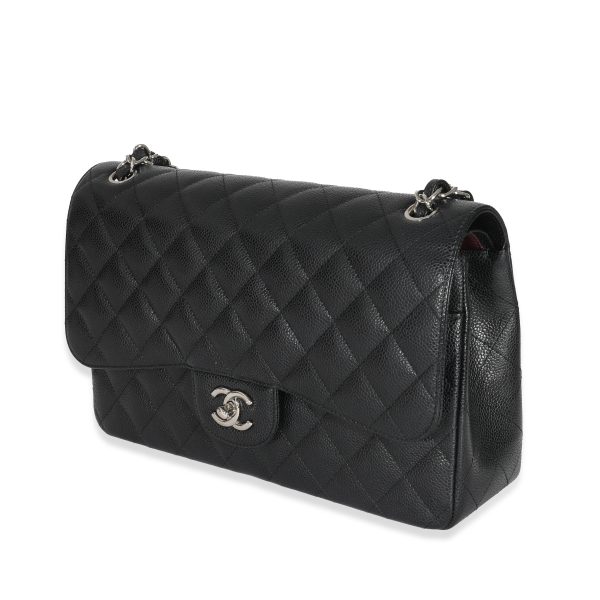 Chanel Black Caviar Jumbo Classic Double Flap Bag Online