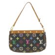 LOUIS VUITTON Multicolor Pochette Accessoires Pouch Black M92648 am340g For Discount