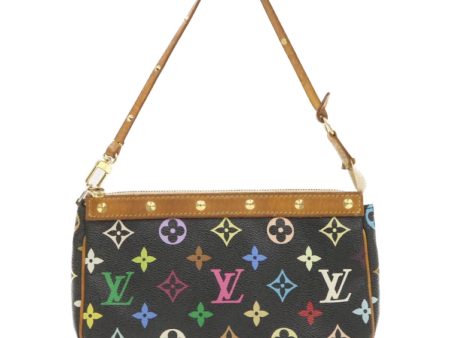 LOUIS VUITTON Multicolor Pochette Accessoires Pouch Black M92648 am340g For Discount