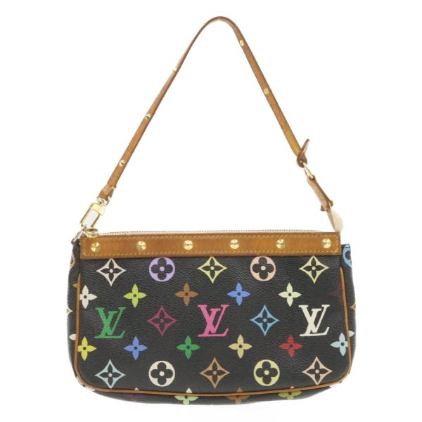 LOUIS VUITTON Multicolor Pochette Accessoires Pouch Black M92648 am340g For Discount