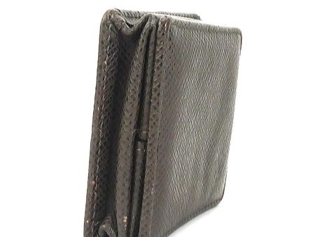 LOUIS VUITTON coin case taiga dark brown men s For Discount