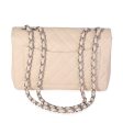 Chanel Beige Quilted Caviar Jumbo Classic Single Flap Bag Supply