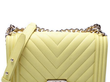 Chanel Boy Flap Medum Chevron Caviar For Cheap