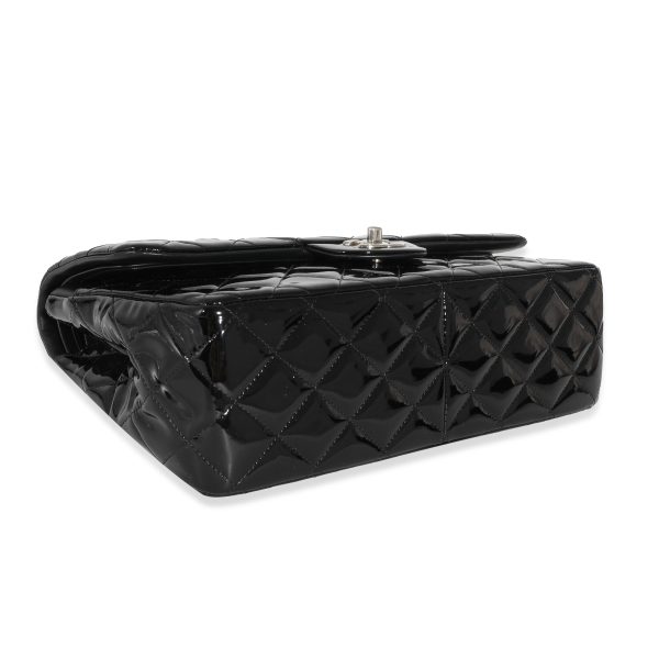 Chanel Black Patent Classic Jumbo Flap Bag Online Sale