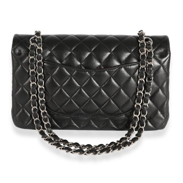 Chanel Black Quilted Lambskin Medium Classic Double Flap Bag Discount