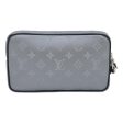 LOUIS VUITTON Monogram satellite alpha Clutch Bag Silver M44171 29977A Supply