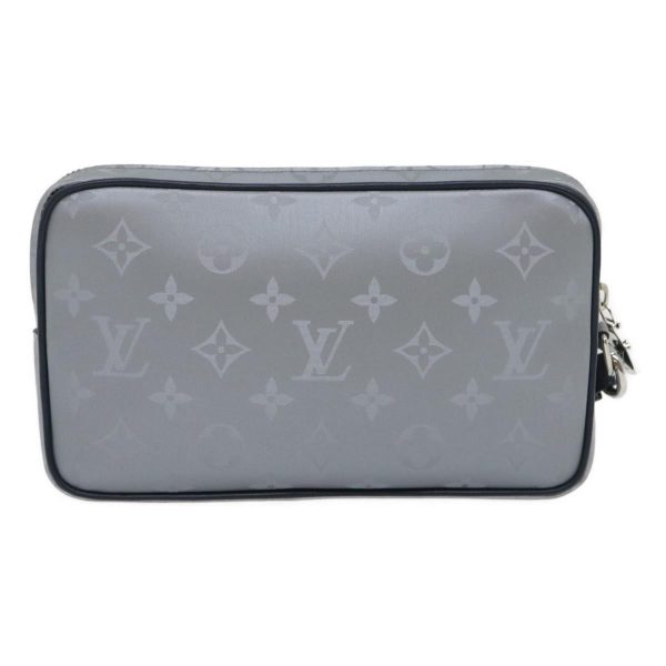 LOUIS VUITTON Monogram satellite alpha Clutch Bag Silver M44171 29977A Supply