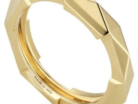 GUCCI Link to Love 18k Yellow Gold Ring YBC662177001 For Cheap