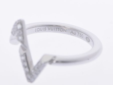 LOUIS VUITTON LV Vault Upside Down Ring #48 Q9Q31I No. 7 Women s K18 White Gold For Sale