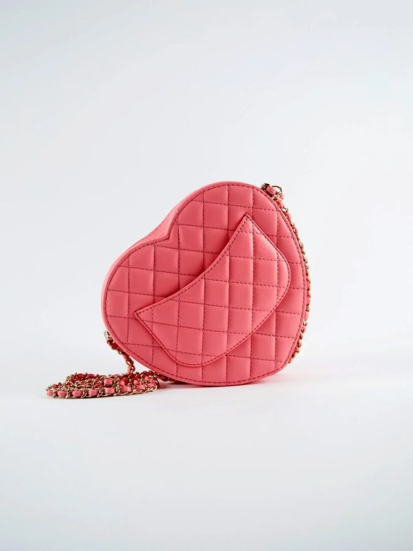 Chanel Heart Bag Pink (Large) Cheap