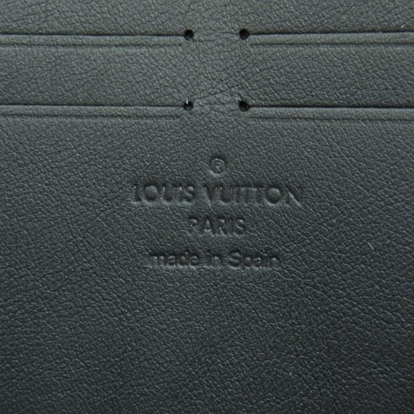 LOUIS VUITTON M69831 Zippy Aerogram Noir Long Wallet Grain Calf Leather Men s Online Hot Sale