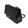 Chanel Black Quilted Patent Leather Jumbo Classic Single Flap Bag Online