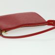 LOUIS VUITTON Epi Pochette Accessoires Pouch Red M95804 kk098A on Sale