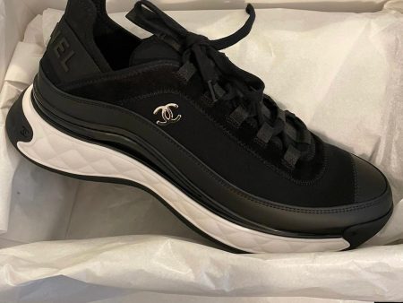 Chanel Velvet & Calfskin Sneaker (Black) Online Sale