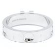 LOUIS VUITTON Berg Amplant Q9K98D White Gold [18K] Fashion No Stone Band Ring Silver For Discount