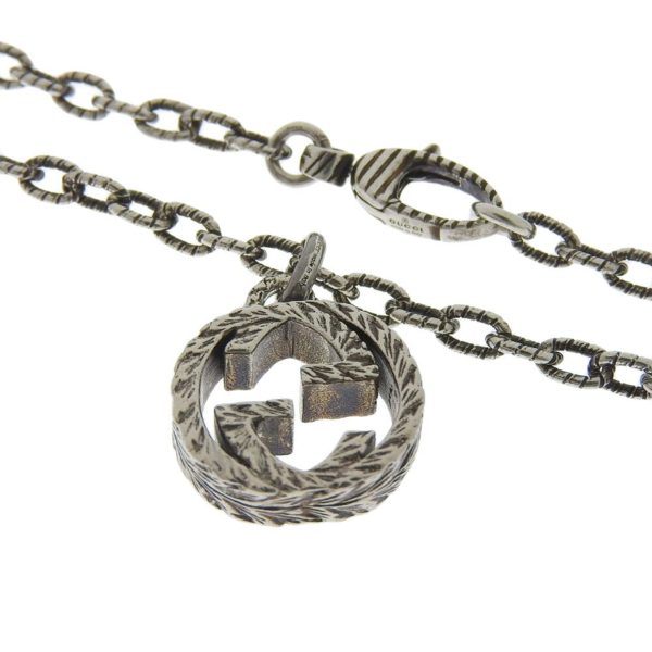 GUCCI Interlocking G Necklace SV925 Silver 925 455307 Fashion