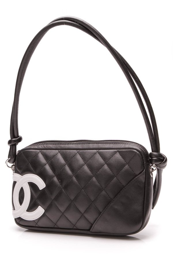 Chanel Cambon Ligne Pochette Bag - Black Calfskin Sale