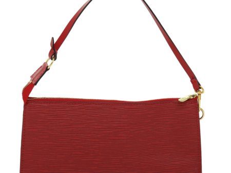 LOUIS VUITTON Epi Pochette Accessoires Pouch Red M95804 kk098A on Sale