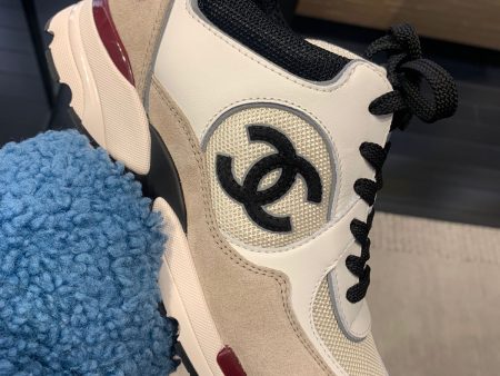 Chanel CC Logo Sneaker Beige Ivory Online Hot Sale