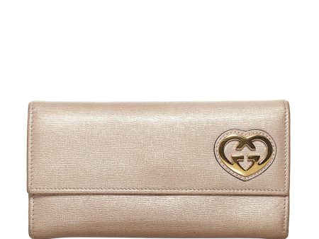 Gucci Lovely Leather Long Wallet on Sale