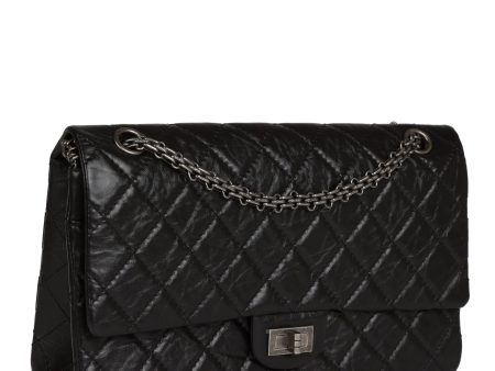 Chanel Medium Reissue 226 2.55 Black Aged Calfskin Ruthenium Hardware Fashion