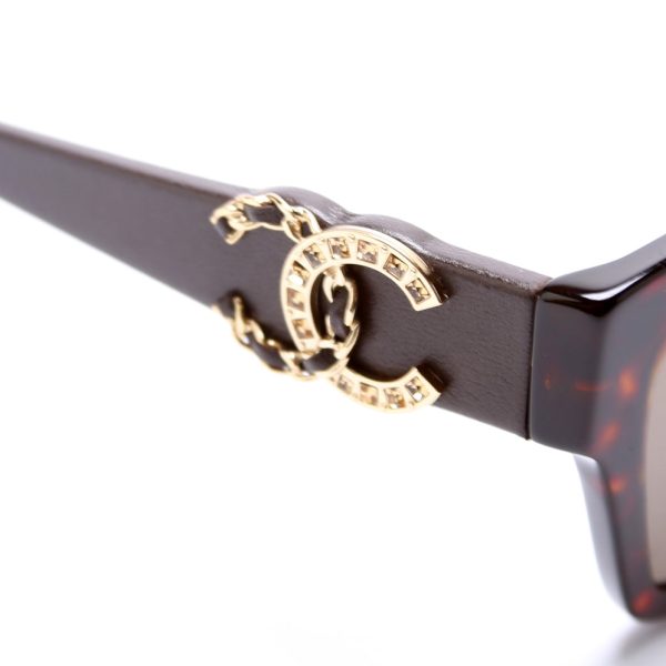 Chanel Cat Eye Acetate Leather Sunglasses Online Sale