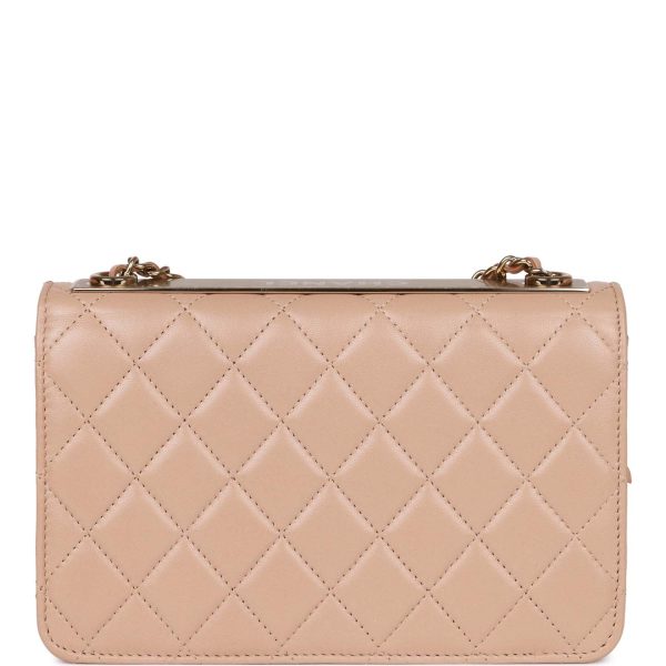 Chanel Trendy CC Wallet on Chain WOC Beige Lambskin Gold Hardware Discount