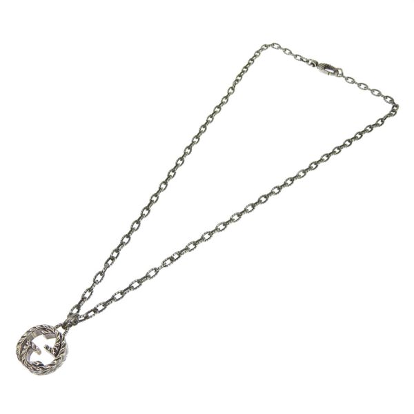 GUCCI Interlocking G Necklace SV925 Silver 925 455307 Fashion