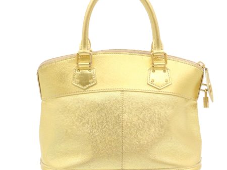 LOUIS VUITTON Suhari Lockit PM Hand Bag Leather Gold M91889 28662A For Cheap